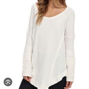 FREE PEOPLE Thermal lace top